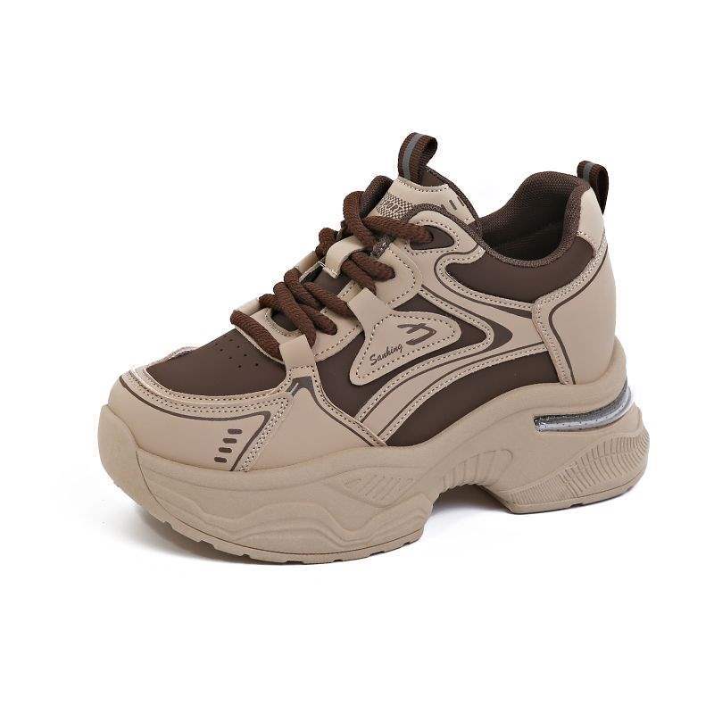 

Dad shoes children 2025 new autumn and winter small inner height increase women s shoes platform casual sports shoes 40 хаки