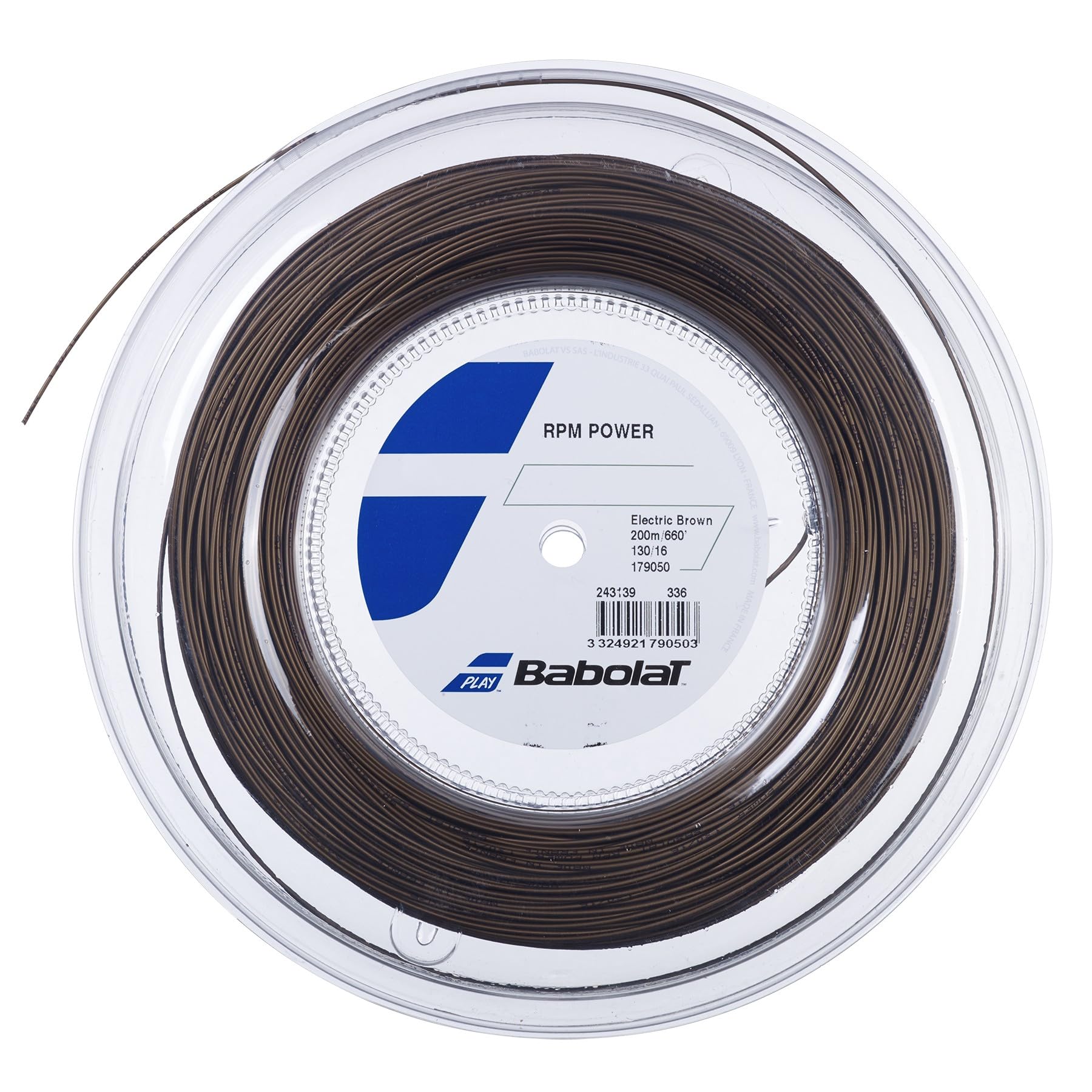 

Babolat Tennis Gut String RPM POWER 200m Roll BA243139 125/130