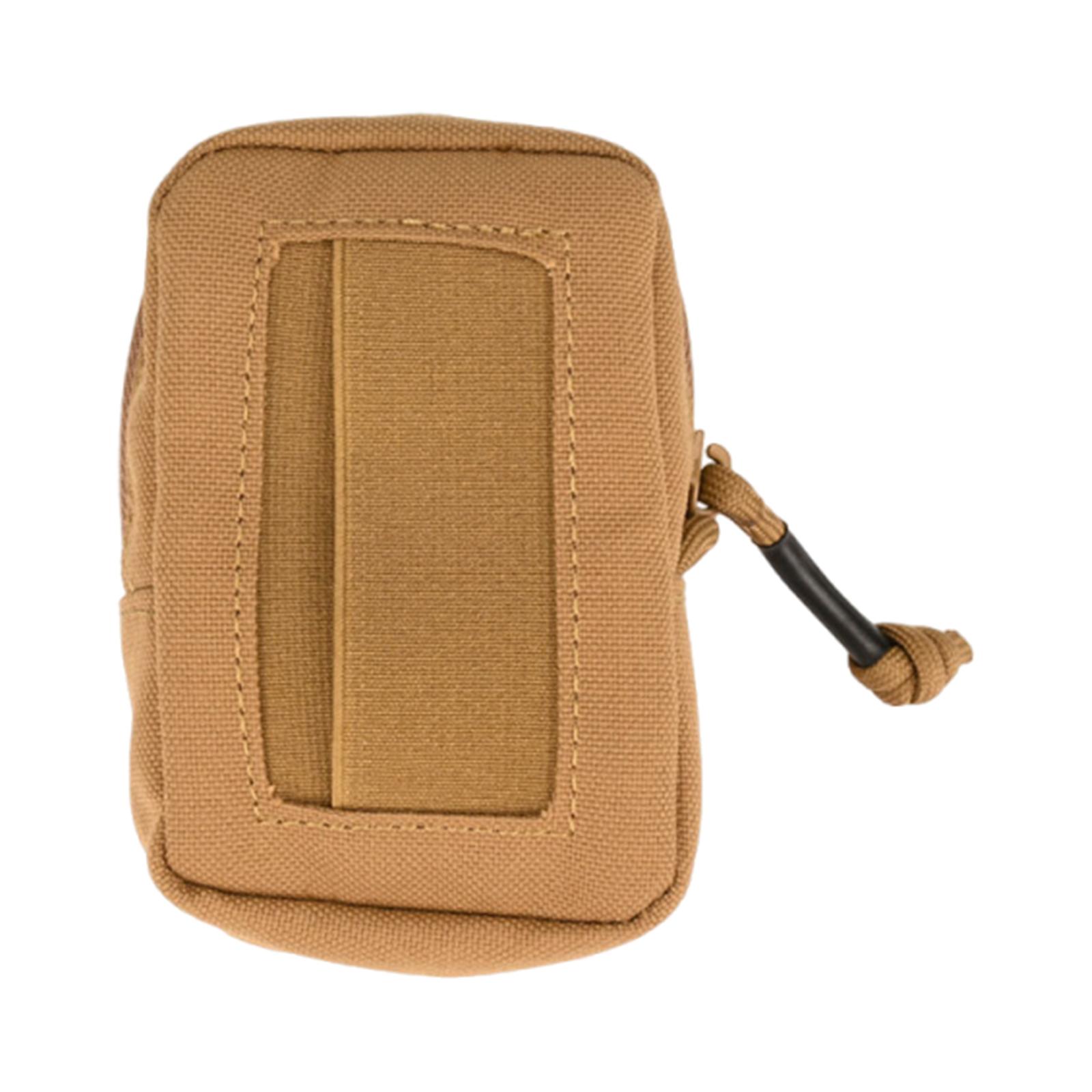 

Portable Glove Pouch Lightweight Small Tool Bag Multi-Purpose Versatile Coin Card Purse for Travel Camping Hiking Emergency світло-коричневого кольору