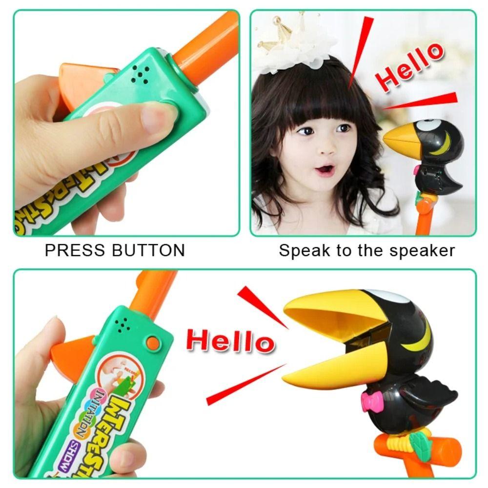 Talking Record Talking Crow Toy Repeats Speaking Birds Smart Recording Talking Toys  Children