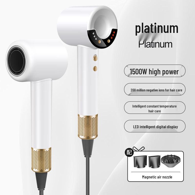 Безлопастной Умный Фен Высокой Мощности - Высокоскоростной, Сильный Поток Воздуха и Постоянная Температура