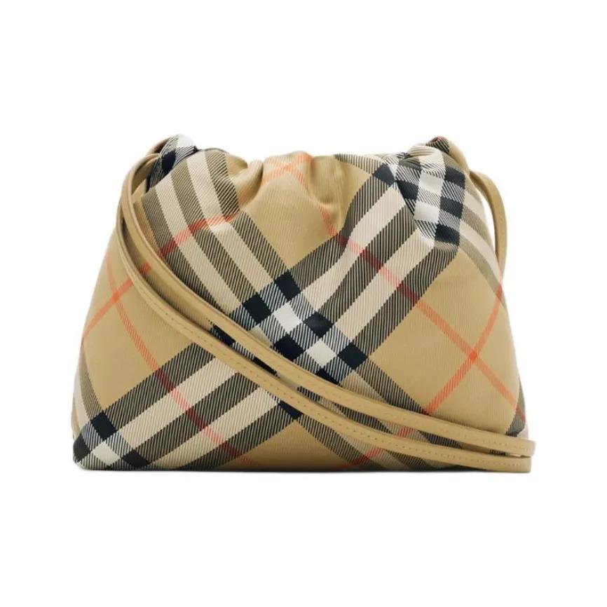 

Burberry Classic Check Drawstring Shoulder Bag Women s Sand Basic Package (Box + Dust Bag) пісочний