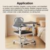 Hydraulic Transfer Chair For Elderly Disabled Home Nursing Commode Shower Wheelchair Height Adjustable 180 Degree Split Seat