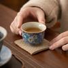 Ceramic Teacups Zen Ceramic Teacup Set Vintage Lapis Lazuli Master Cup Ru Kiln Ice Crackle Tea Set Tea Ceremony Accessories