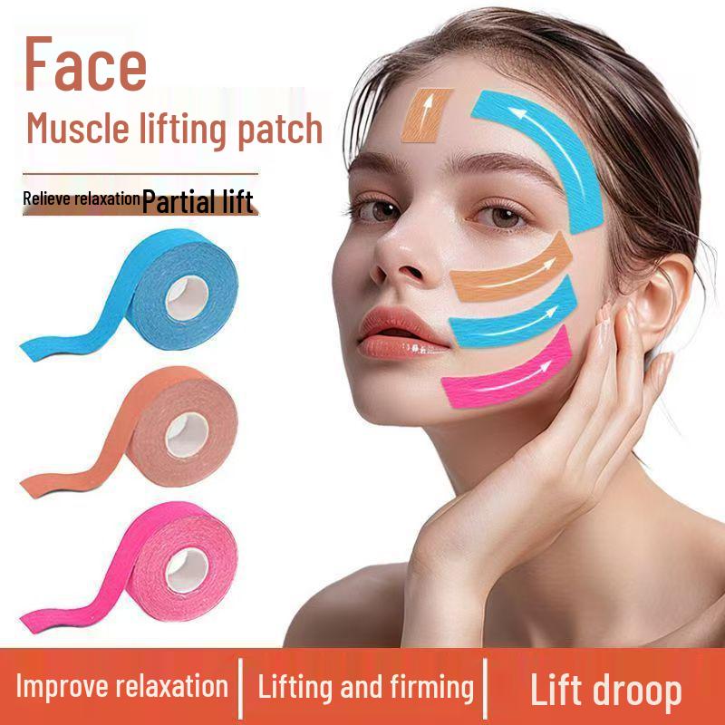 Face-Lifting Kinesiology Tape for Nasolabial and Glabellar Lines