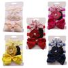3Pcs/Ser Baby Girl Flower Bowknot Elastic Soft Headbands Hair Band Headwear