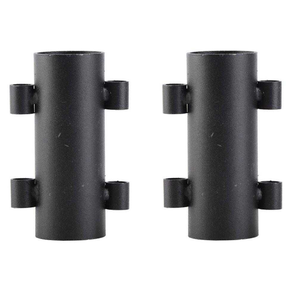 2 Pcs Dual Side Hole Canopy Pole Holder Lightweight Camping Pole Stand Tent Pole Fixer Patio Use