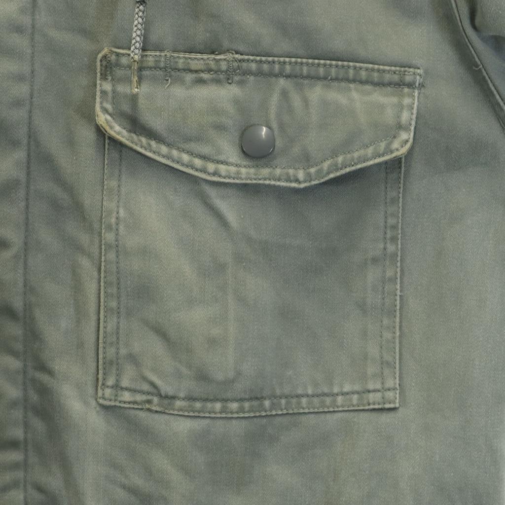 US AIR FORCE 50s Vintage Black Tag Cattle Jacket L Sage Green Field Men's Used