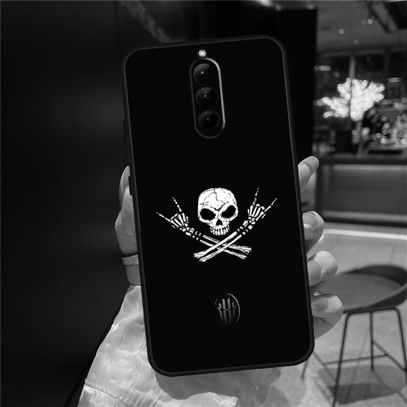 Rock and Roll Skull Case For ZTE Nubia Red Magic 8 8S 9 9S 10 10S 11 Pro Plus 6 7 6S 7S For RedMagic 10 Air Cover
