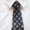 [Shikisai No Mise] Sushi Tie, Fish-Radical Kanji Character, Toyama Bay Design, Perfect for Chefs and Chefs (Small Kanji)