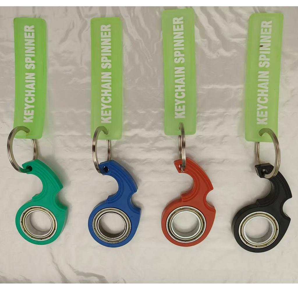 Portachiavi Decompressione Rotante Squisito Giocattolo Anti-Ansia Spinner per Punta delle Dita Portachiavi Rotante per Regali di Coppia