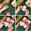 Festive Tags for Goodie Bags 48 Pcs Merry Christmas Paper Gift with Rope, Vintage Seasonal Tree Ornaments Decor Hanging Labels Wrapping, DIY