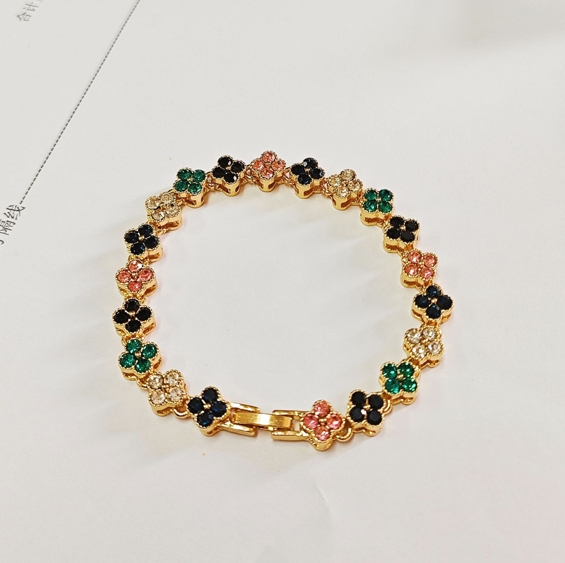 Браслет Четырехлистник Модный Дизайн Роскошный Браслет