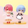 Premium Rem Statue Model In Wedding Dress Kimono And Maid Costume For Desktop Car Decoration Collectors Blind Box
