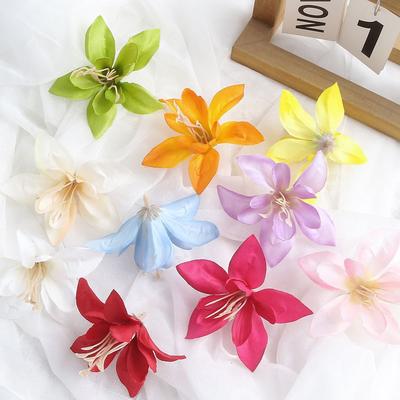 5/10Pcs 7CM Silk Artificial Flowers Head For Home Decor Wedding Decoration Fake Flowers DIY Bouquet Craft Garland Gift Accessory