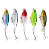 5Pcs Propeller Surface Tractor Rotating Hard Baits Fish Hook Propeller Noise Baits Propeller Tractor Hard Bait