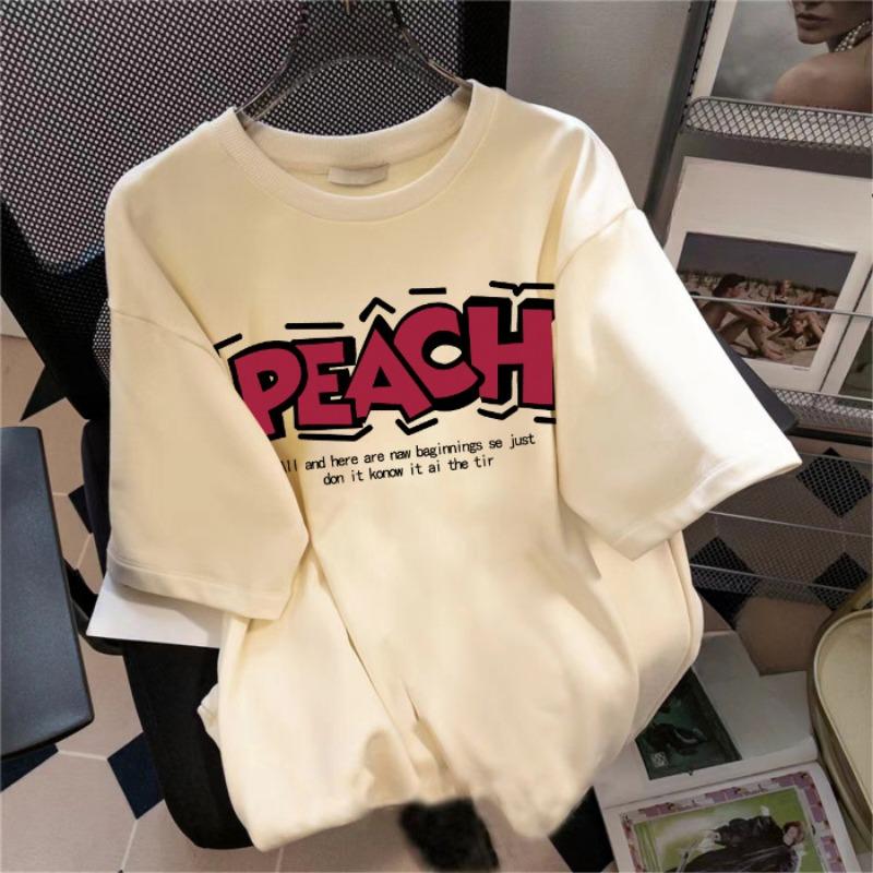 Women's Summer Loose Casual Print New All Match Short Sleeved Top