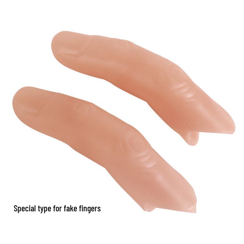 Magic Thumb Tip Silk Vanish Prop - White Fake Finger for Close-up Illusions