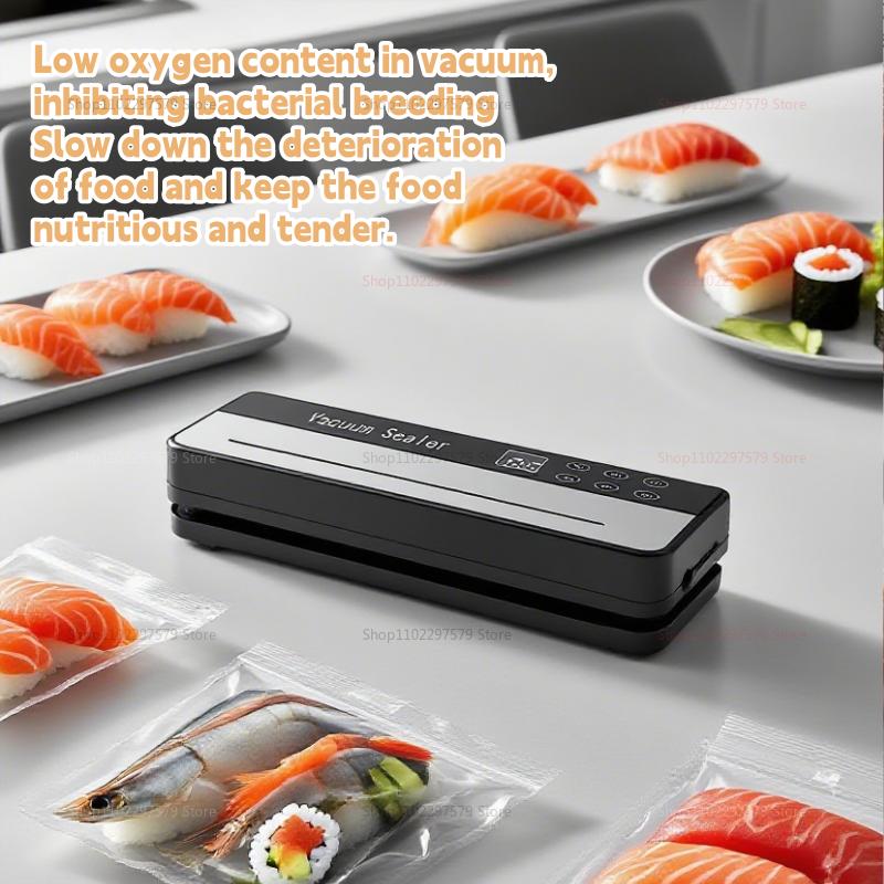 Heavy Duty Vacuum Sealer Machine With Strong Suction Food Saver Plastic Sealing Machine For Fresh Food Preservation Easy To Use