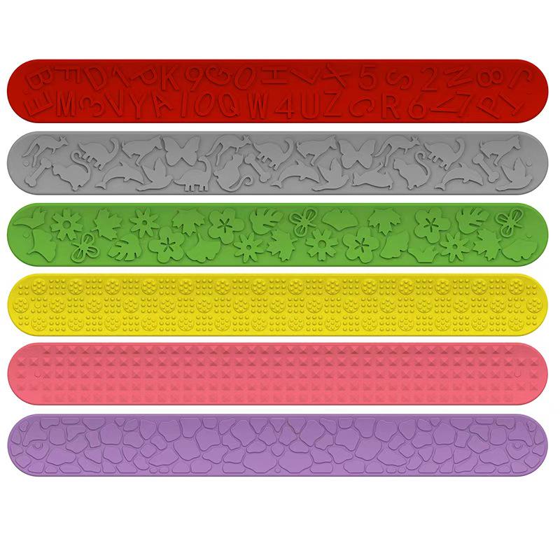 Silicone Sensory Fidget Slap Bracelets for Children's Stress Relief