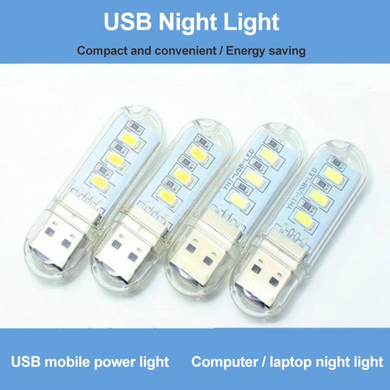 Mini USB Book Lights Portable USB LED Lamps DC 5V Ultra Bright Reading Lamp For Power Bank Camping PC Laptops USB Night Lights