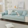 Sofa Cushion Four Seasons Non-Slip Pure Cotton Simple Modern Universal Pure Cotton Solid Color Cushion Cover Cloth Summer Sofa Cover Slipcover