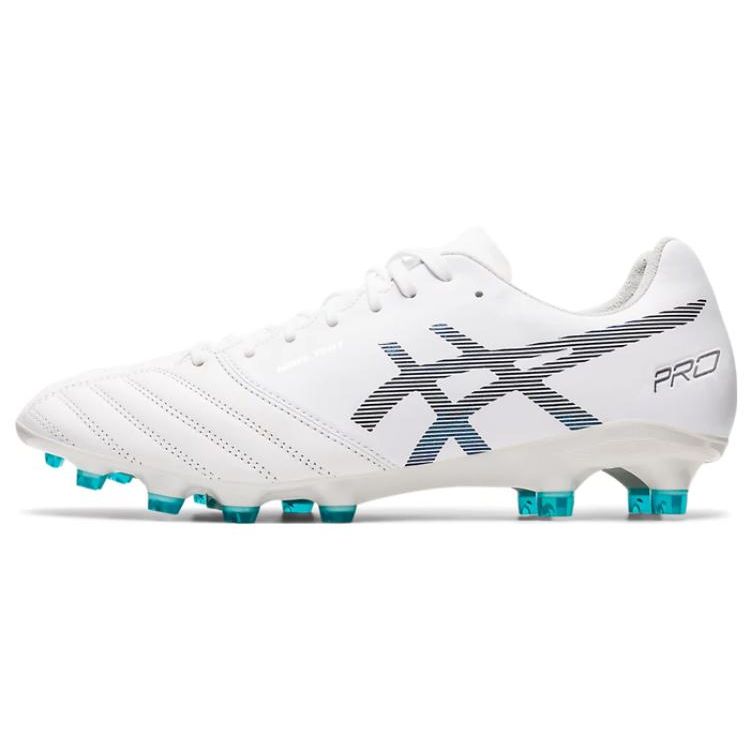 Asics Ds Light X-Fly Pro Artificial Turf Synthetic Leather Non-Slip Durable Breathable Soccer Shoes Men Soccer Shoes White Blue 1101A025-100 39.5