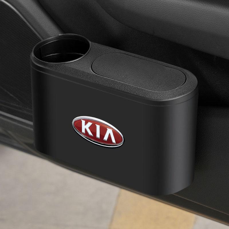 1ks Popelnice Auto Znak Koš na Odpadky Úložný Kontejner Auto Příslušenství Pro KIA Sportage Rio 3 4 Ceed JD Picanto Soul Stonic Niro K5