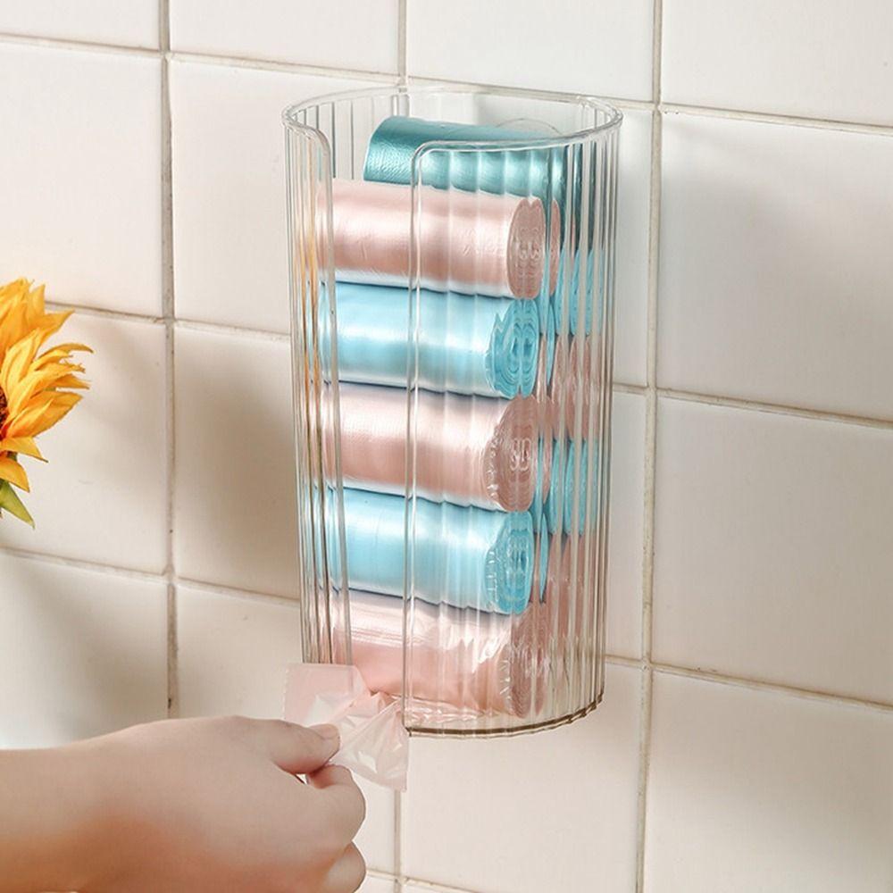 MultiFunction Paper Holder Transparent Napkin Storage Box New Wall-Mounted Tissue Box  Bathroom