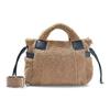 [Barcos] Yampi Light 2-Way HandbagShoulder Bag, Lightweight, Fluffy, Soft Goat Leather, Camel