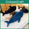 Shape Animal Shark Pillow Filled With Embroidery Design For Relaxing Resting And