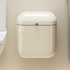 Space Saving Wall Mounted Trash Can Waterproof Plastic With Lid For Kitchen Bathroom Office Dorm