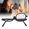 Magnifying Makeup Glasses Eye Flip Down Lens Fashionable Makeup Single Sided Glasses Black