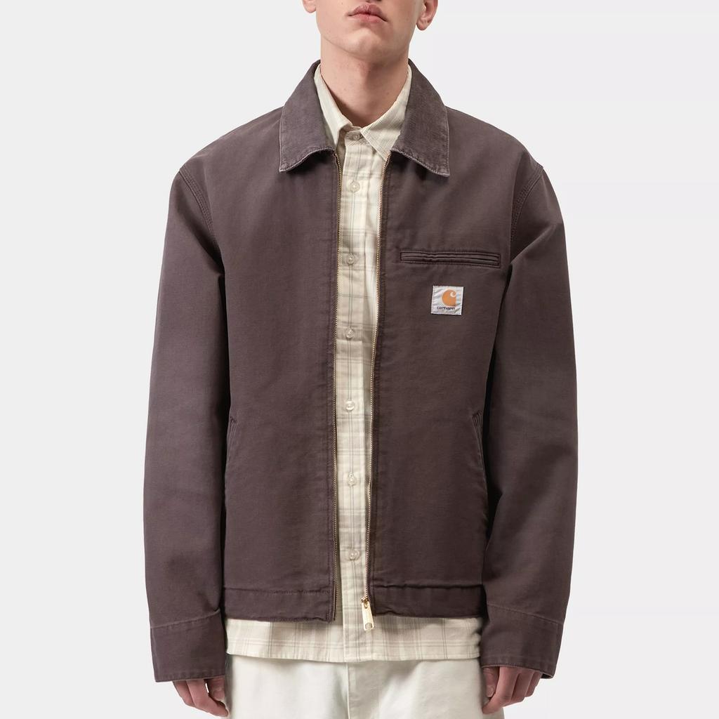 Carhartt WIP SS26 Detroit Jacket Logo Comfortable Zip Collar Long Sleeve Men Jackets I034819-3MB-4O