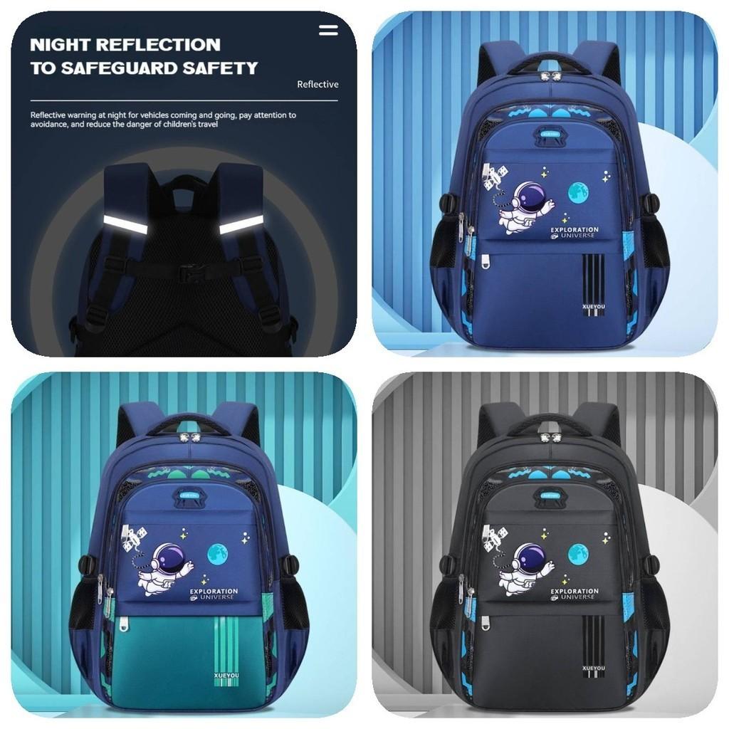 Spacious Astronaut School Backpack Breathable Lightweight Oxford Fabric For Boys