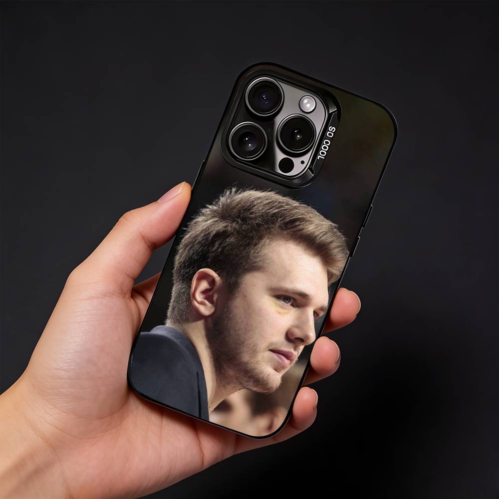 Basketball L-Luka D-Doncic 77 Phone Case For iPhone17, 16,15,14,13,12 Pro Max Black Candy Matte Shockproof Cover