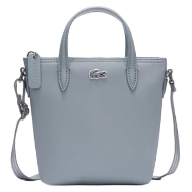 Lacoste Fashion Commuter Versatile Logo PVC Shoulder Crossbody Tote Bag Small Women bags Gray Blue NF2609PO-Q48 Gray Blue 28250₽