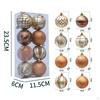 8 Christmas Ball Decorations 6 Cm Baubles for Festive Gatherings and Anniversaries