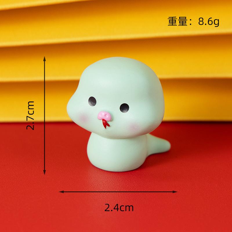 Micro Landscape Luminous Small 3D Cute Twelve Zodiac Animals, Decorative Accessories, Mini Car Ornaments Toys