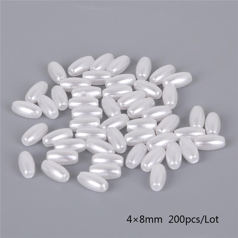 

Белые бусины из слоновой кости 4*8mm white