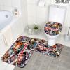 Chucky 3Pcs Flannel Toilet Mat Set Bathroom Rug Bath Carpet Non Slip Home Decor Toilet 3 Pcs Bathroom Textile Set