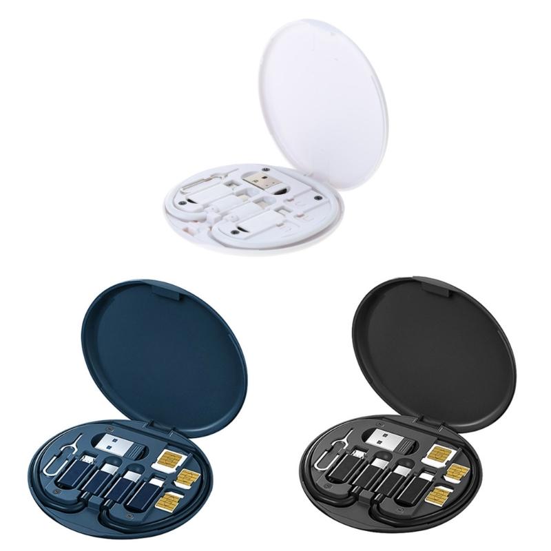 5 in 1 Multifunktionales Handy Ladekabel Kit Für 12 Pro Max XR USB Kabel Typ C Adapter 60W Ladekabel Tragbar