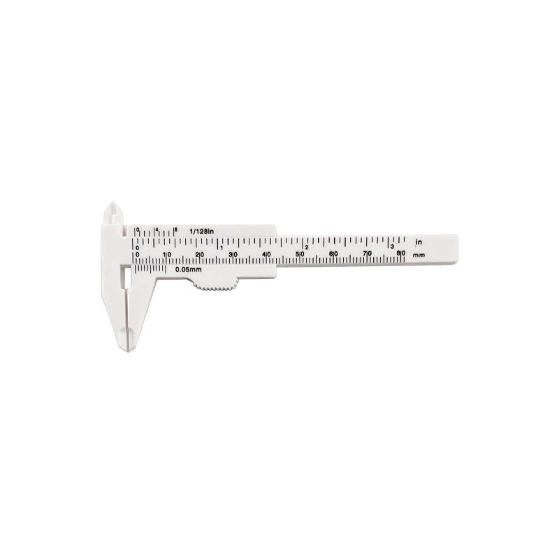 150mm Plastic Vernier Caliper, Double Scale, Mini Measuring Tool for Jewelry and Student Use