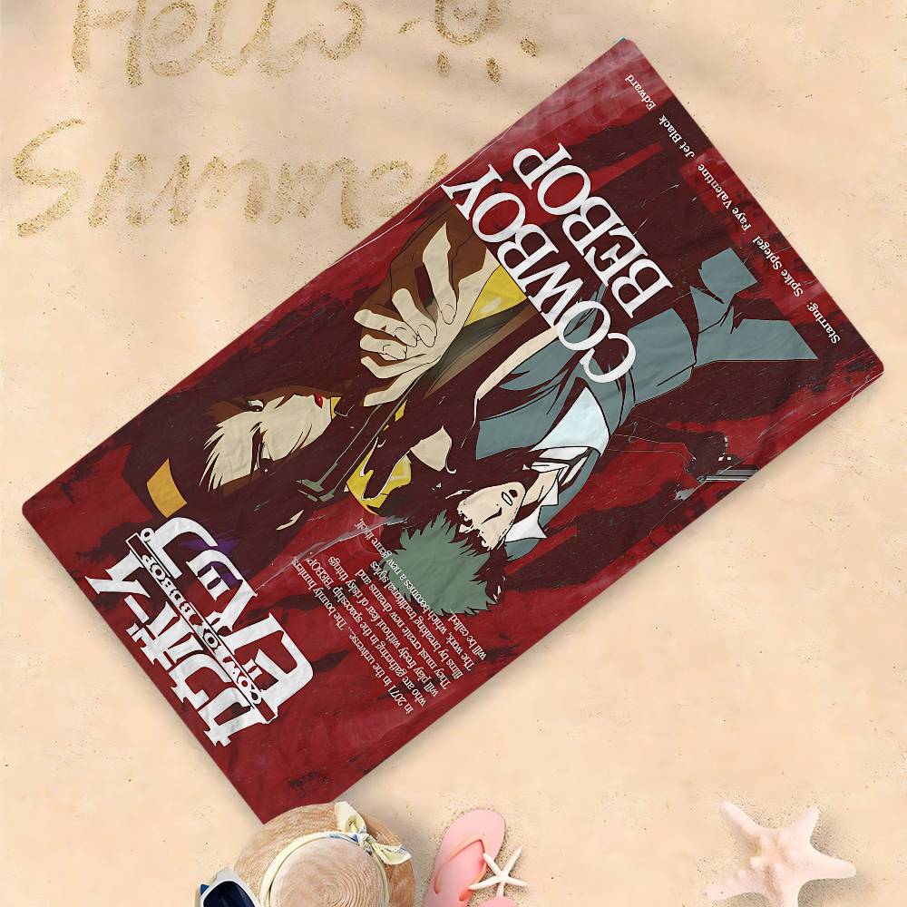 C-Cowboy Bebop Beach Towel Colorful Bath Towels For Girl Microfiber Quick Dry Sand Free Beach Yoga Spa Gym Pool