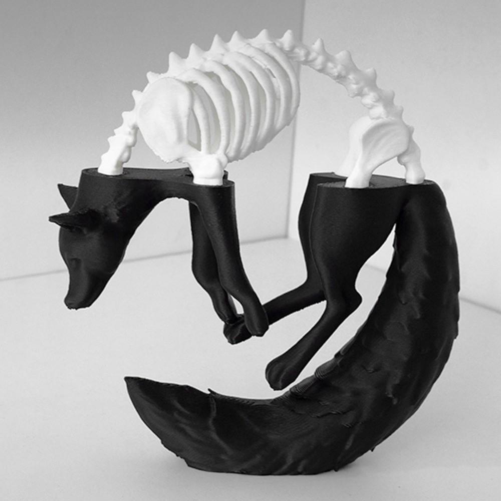 Simulation Wolf Desktop Decorations Creative 3D Printing Ornaments Home Decoration Edge Decoration