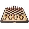 Magnetic Wooden Chess Set, 12 Inch Chess Game Set, 2 Extra Queens Beginner Chess Set, Folding Chess Board Games with Chess Pieces, Storage Slots, and