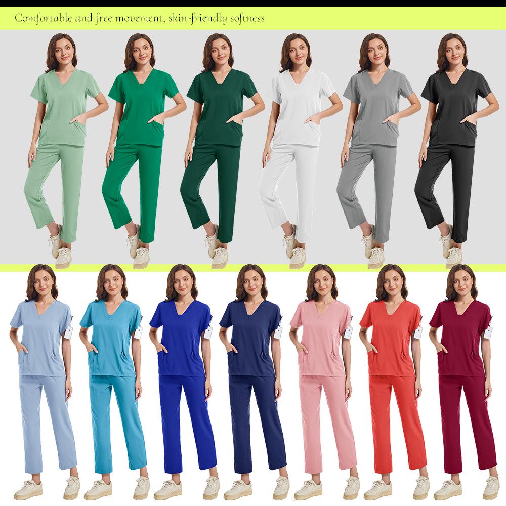 Unisex Quick-Drying Dental Clinic Scrub Suit and Surgical Gown