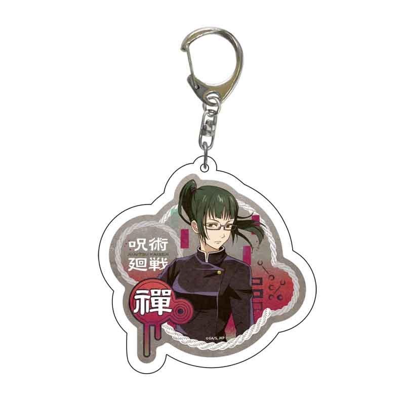 Jujutsu Kaisen Anime Keychain Itadori Yuji Gojo Satoru Cartoon Acrylic Bag Keyring Pendant Cos Accessory