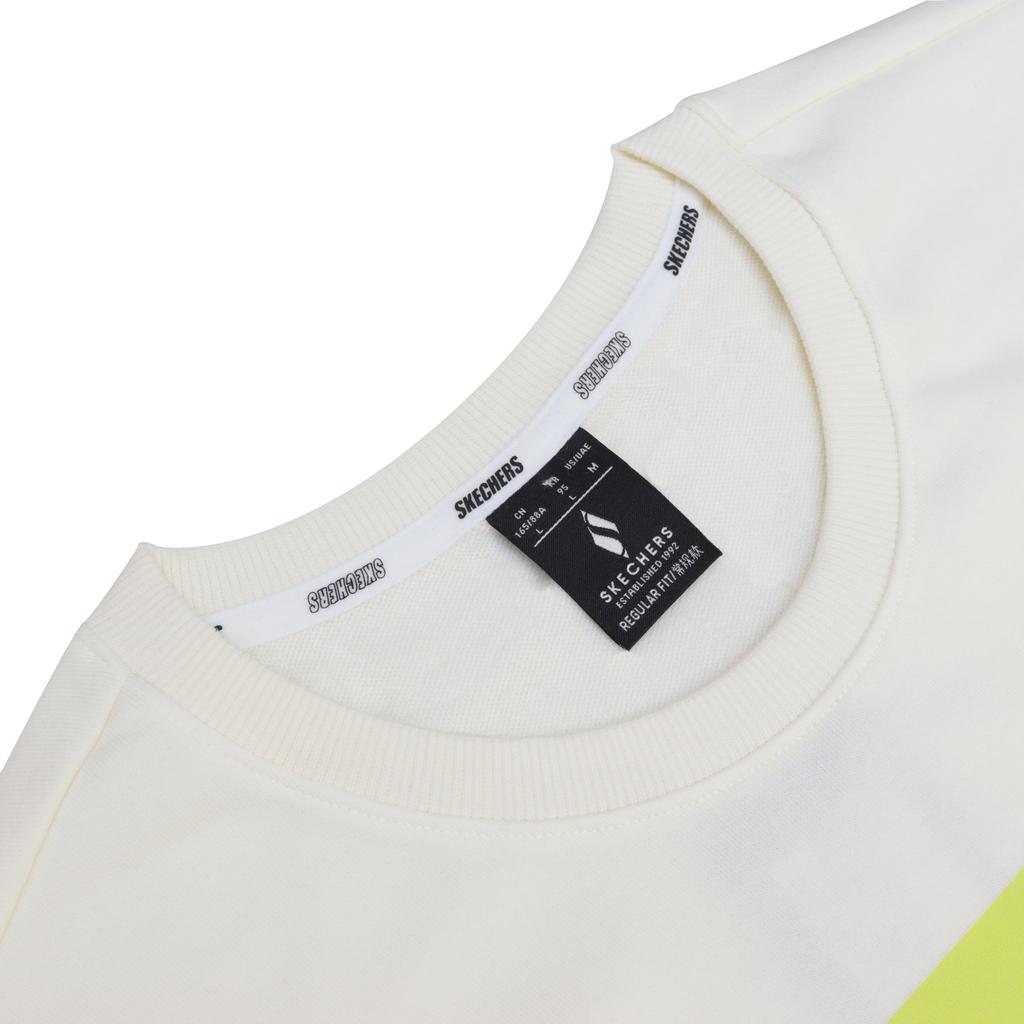 Skechers Logo Print Casual Fashion Comfortable Versatile Round Neck Sweatshirt Women Sweatshirt White RF-L424W036-0074