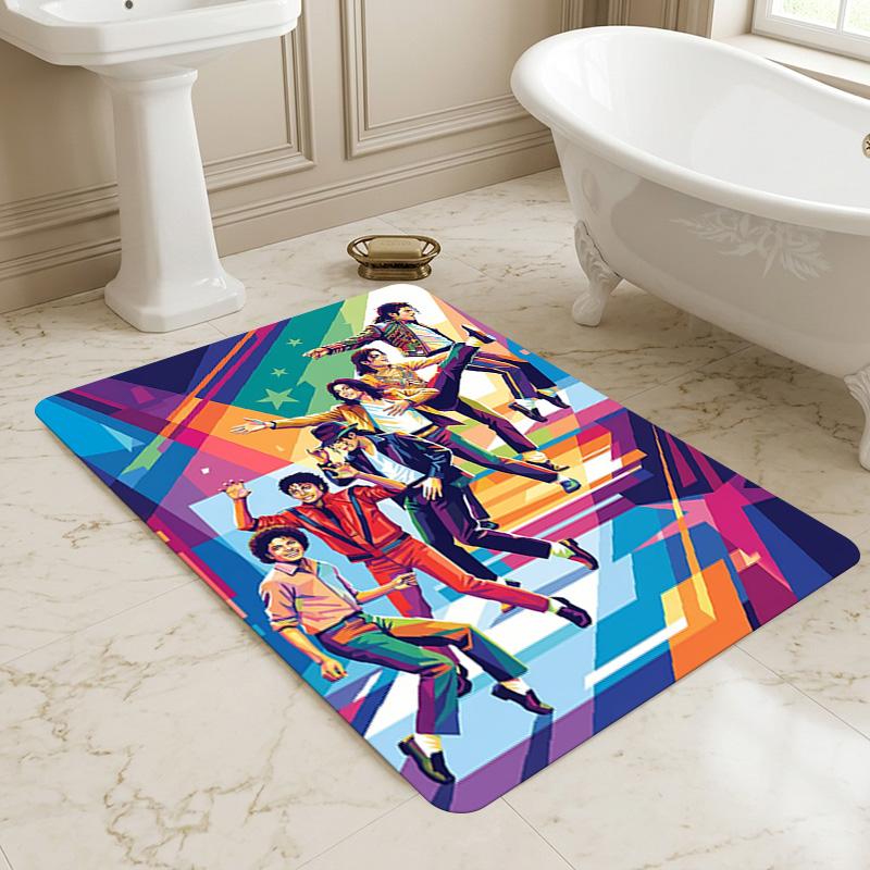 Michael Performance Living Room Nonslip Area Rug Soft Carpet For Bedroom Gameoom Playroom Sofa Office Home Decor Doormat